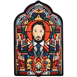 章法文创极速追杀魔术贴章战术臂章战术JOHNWICK士气章3D立体胶章