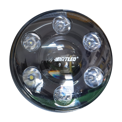 比昂特7寸圆形大灯牧马人JK卫士FJ新款吉姆尼改装大灯总成BRTLED