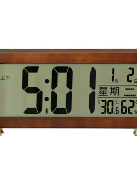 蓝牙对时座钟电子数字显示温湿度