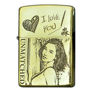 zippo打火机纯银铜加工照片定制填漆雕刻图案维修刻字代工DIY佐罗