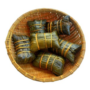 广西河池宜州三角粽板栗鲜肉粽草木灰水绿豆蛋黄粽三月三端午特产