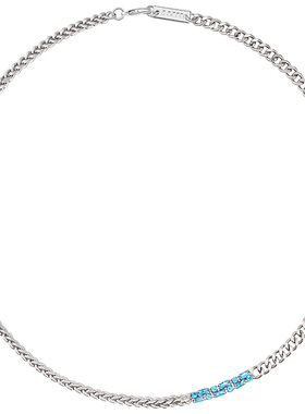 海蓝皓石原创镶嵌蛇骨链