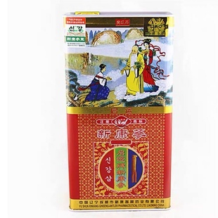 启运新康高丽参150克红参 绿色防伪可查 铁盒真空包装另有37.5g