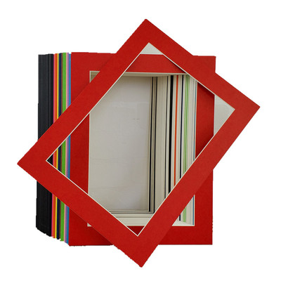 20张8开简易画框 儿童画装裱框挂墙展单层彩卡纸a4纸相框单框纸框