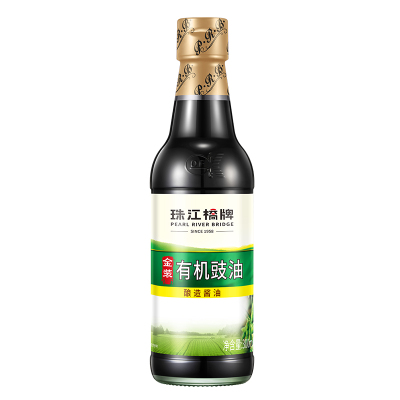 珠江桥牌有机豉油酱油生抽300ml