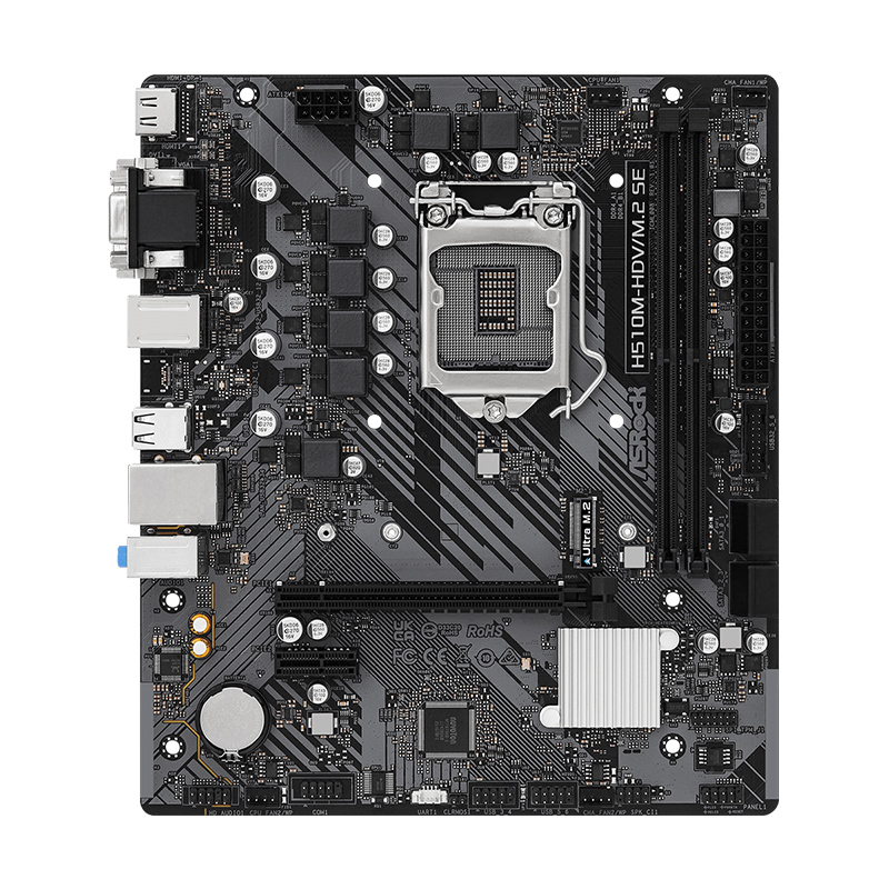 ASROCK/华擎 H510M-HDV/M.2 SE支持11400F台式电脑游戏matx主板