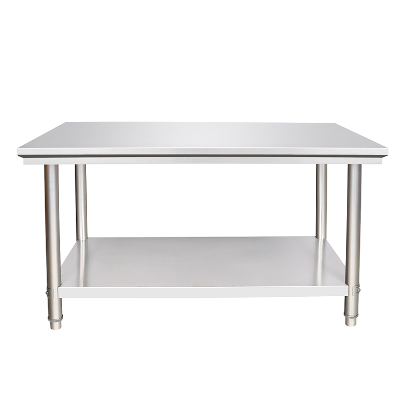 304特厚不锈钢桌子工作台商用厨房专用操作台切菜打荷台打包案板