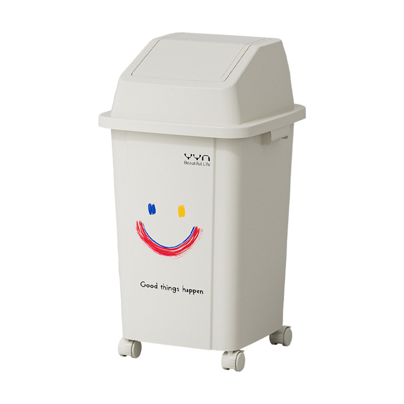 厨房带轮50L可移动商用垃圾桶