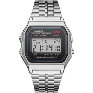 卡西欧casio学生手表A158WA男女复古小方块电子表f91w 海外直邮