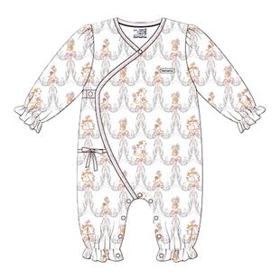 Domiamia婴幼儿连体衣新生的儿衣服满月百天宝宝轻薄透气哈衣爬服