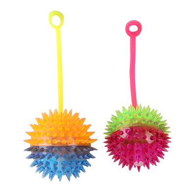 带线闪光按摩弹力跳跳球玩具