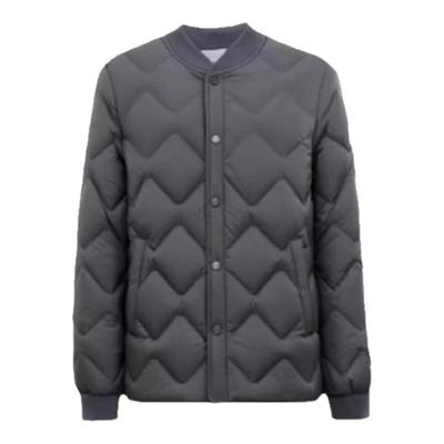 雪中飞菱形格棒球领羽绒服内胆潮