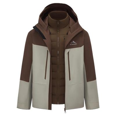 户外三合一冲锋衣鹅绒服男波司登