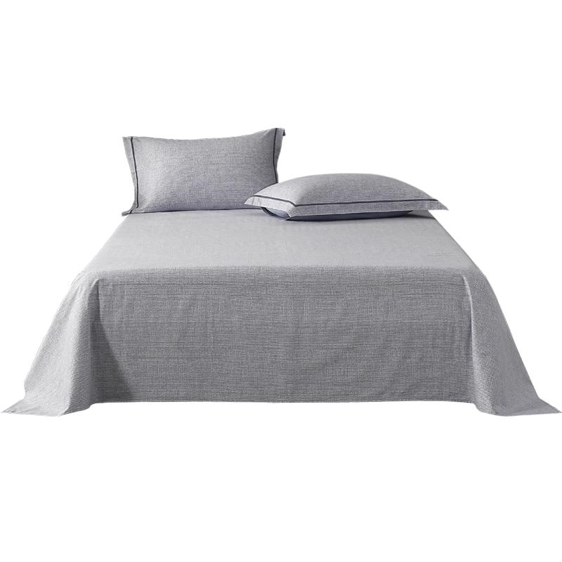 水星家纺全棉磨毛床单单件A类抑菌纯棉保暖被单25年新款秋冬床品