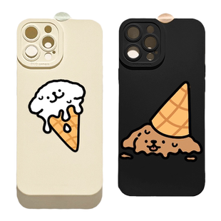 benefit冰淇淋线条小狗17pro16适用iphone15promax苹果13手机壳14promax新款12套11情侣xsmax软xr硅胶8plus防