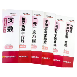 七年级下册数学练习册全套初一计算题专项训练专题基础真题人教7一年级下学期初中必刷题辅导资料同步练习二元一次方程练习题zj