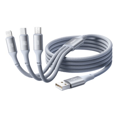 【100W快充】品胜三合一数据线