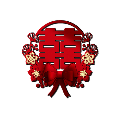 门上喜字贴结婚专用大门囍字贴