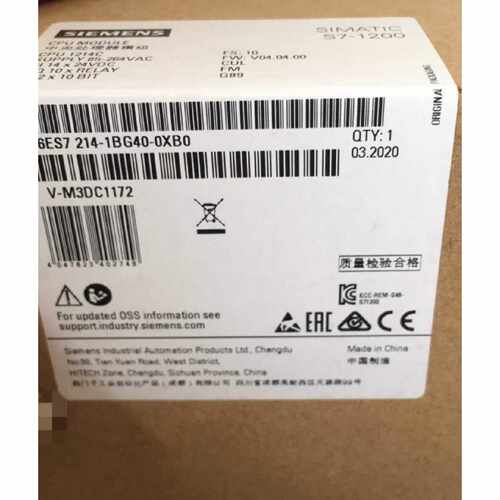 议价西门子CPU模块6ES7214-1BG40-0XB0全新原装6ES7214-1BG40-0XB