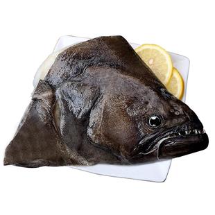 碟鱼头冷冻鲽鱼头超大鸦片鱼头深海新鲜比目鱼雅片鱼头蝶鱼头海鲜
