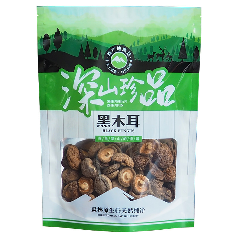 加厚香菇木耳土特产菌类自封口