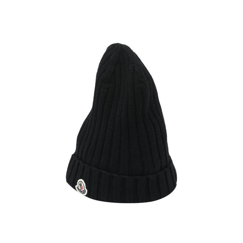 【自营】Moncler/盟可睐FW26品牌徽标贴片男女通用羊毛绒线针织帽