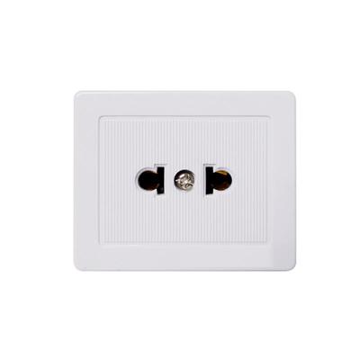 二圆一位两孔明装插座南帆