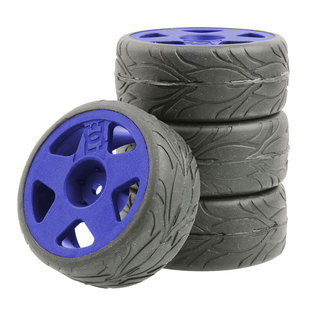 RC房车1:10模型车94123平跑轮胎FW06尼龙轮毂TT02公路胎AE86竞速