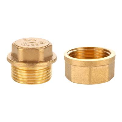 全铜加厚堵头管帽堵帽斐格