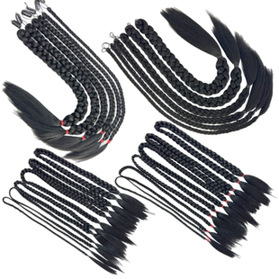 汉服假发马尾辫麻花辫秀禾古风仙气民国粗辫儿童喜儿辫子在水一方