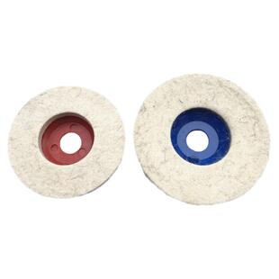4寸纤维尼龙轮手磨机拉丝轮不锈钢抛光羊毛轮灰色红色研磨轮100mm