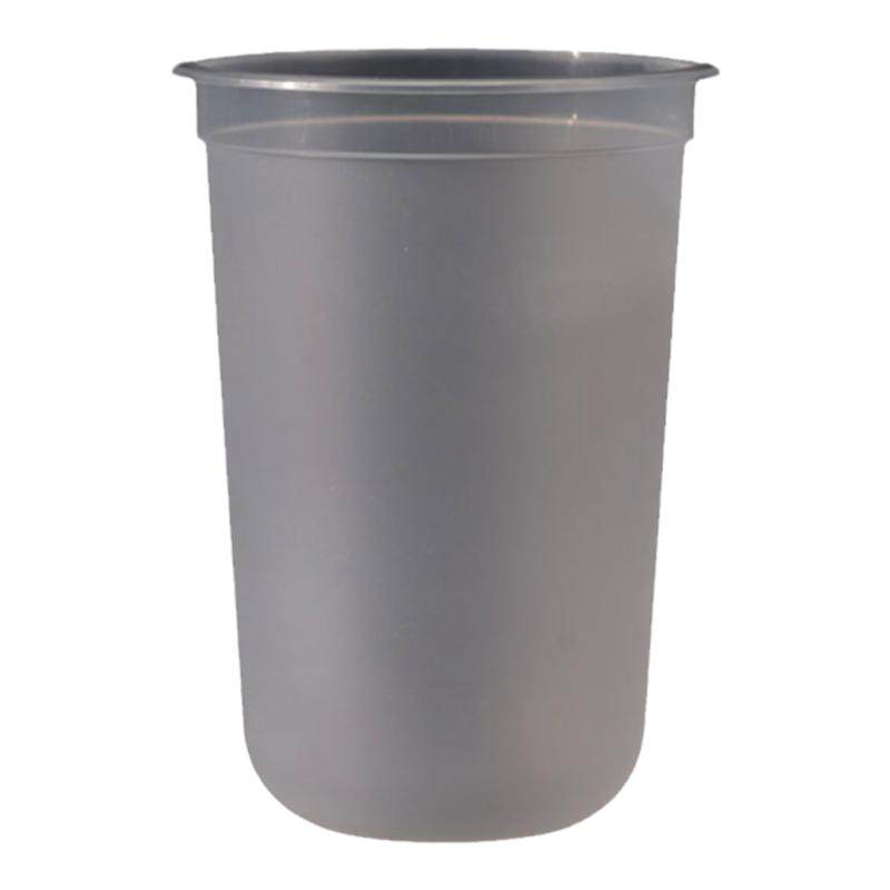 90口径一次性磨砂注塑奶茶杯