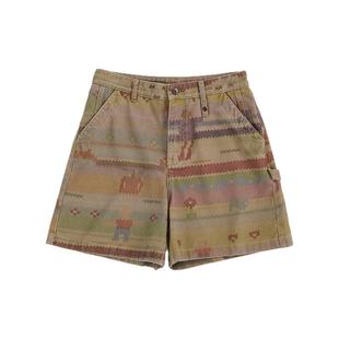 SHORT SENTENCE 设计师 25春夏 仿毛衣印花牛仔短裤 SOLSOL买手店