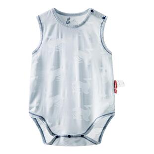 [奇迹大西洋]aqpa爱帕婴儿包屁衣莫代尔镂空夏季薄连体衣宝宝衣服