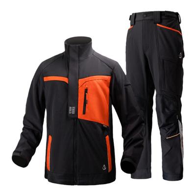 王婆瓜熔岩加绒加厚裤子冬季工作服男士爆款耐磨夹克上衣反光条