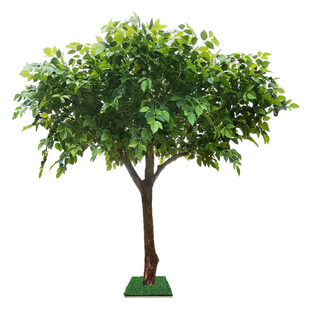 上海美空仿真幸福树实木假树人造绿植装饰客厅仿生发财树盆栽植物