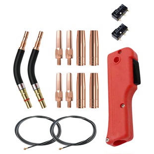 雄聚200A二保焊枪配件大全气保焊导电嘴弯管连接杆保护嘴送丝软管