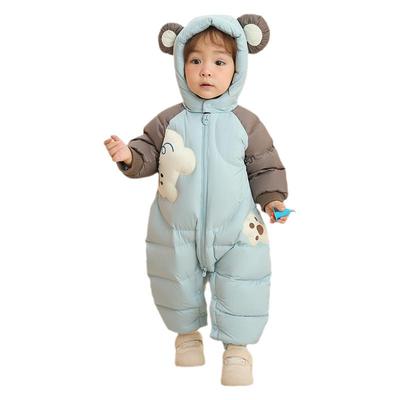 巴拉巴拉婴儿羽绒服宝宝连体衣