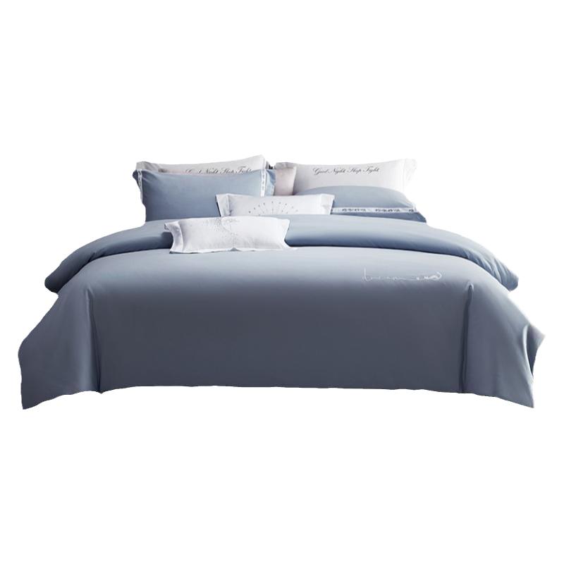 梦洁新疆长绒棉贡缎保暖四件套