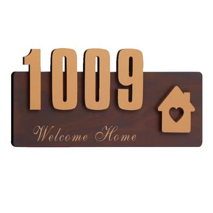 亚克力门牌号码牌家用轻奢创意数字贴高档入户门别墅包厢装饰门牌号订制酒店宾馆民宿住宅房间户外门号牌定制