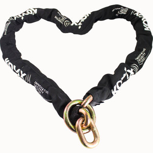 KOVIX大排量摩托车链条锁重机车防盗锁锰钢链锁环粗14mm抗剪防水