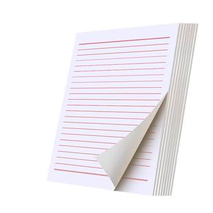 六品堂信纸稿纸信签纸信笺纸申请书大学生用本简约写信单线信纸专用纸横格横线纸双行信纸厚材料手写纸红色