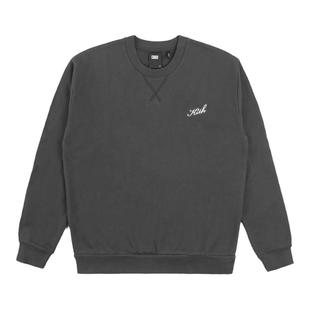 Kith 26ss Nelson基础款春秋落肩刺绣纯棉圆领卫衣加绒打底长袖男