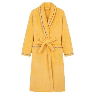 加厚加长珊瑚绒情侣睡袍秋冬季长袍睡衣法兰绒男女晨袍浴袍家居服