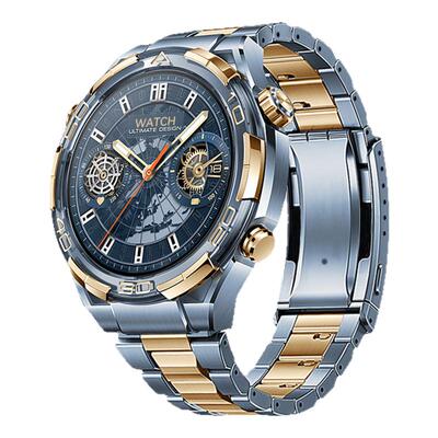 适用华为ultimate2非凡大师探索2手表全钛表带GT5微调龟背扣运动gt5pro智能GT3蓝宝石2男士金属腕表带透气