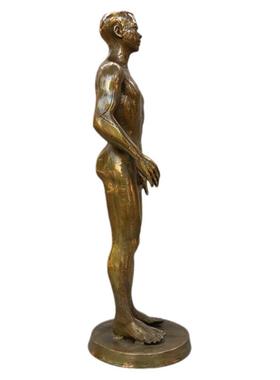 穴位人纯铜复古中医馆针灸模型人