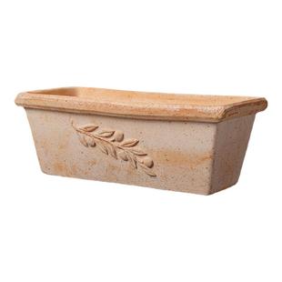 deroma帝罗马橄榄枝浮雕手工陶盆透气陶土盆百搭庭院花园种植花盆