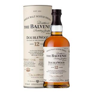 Balvenie/百富12年双桶700ML苏格兰单一麦芽威士忌 海外进口洋酒