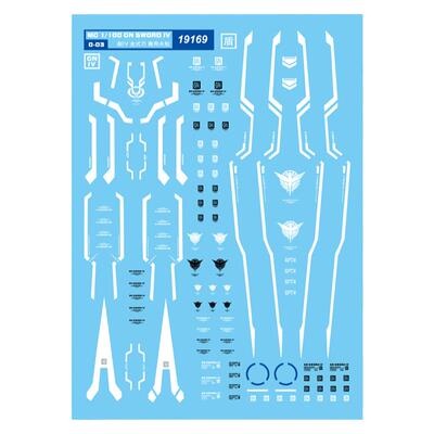 中环MG剧场版00Q全刃式模型水贴