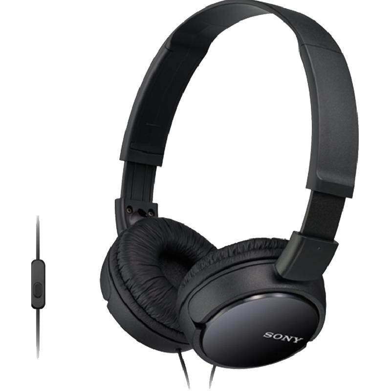 Sony/索尼 MDR-ZX110AP 头戴式耳机有线带麦克电脑立体声舒适佩戴